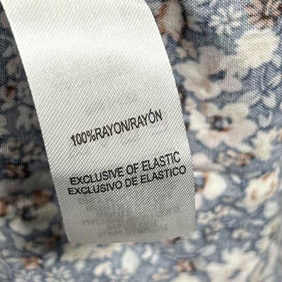 LA Threads Floral Midi Dress Size Large Off Shoulder Smocked Western Boho - Picture 8 of 10